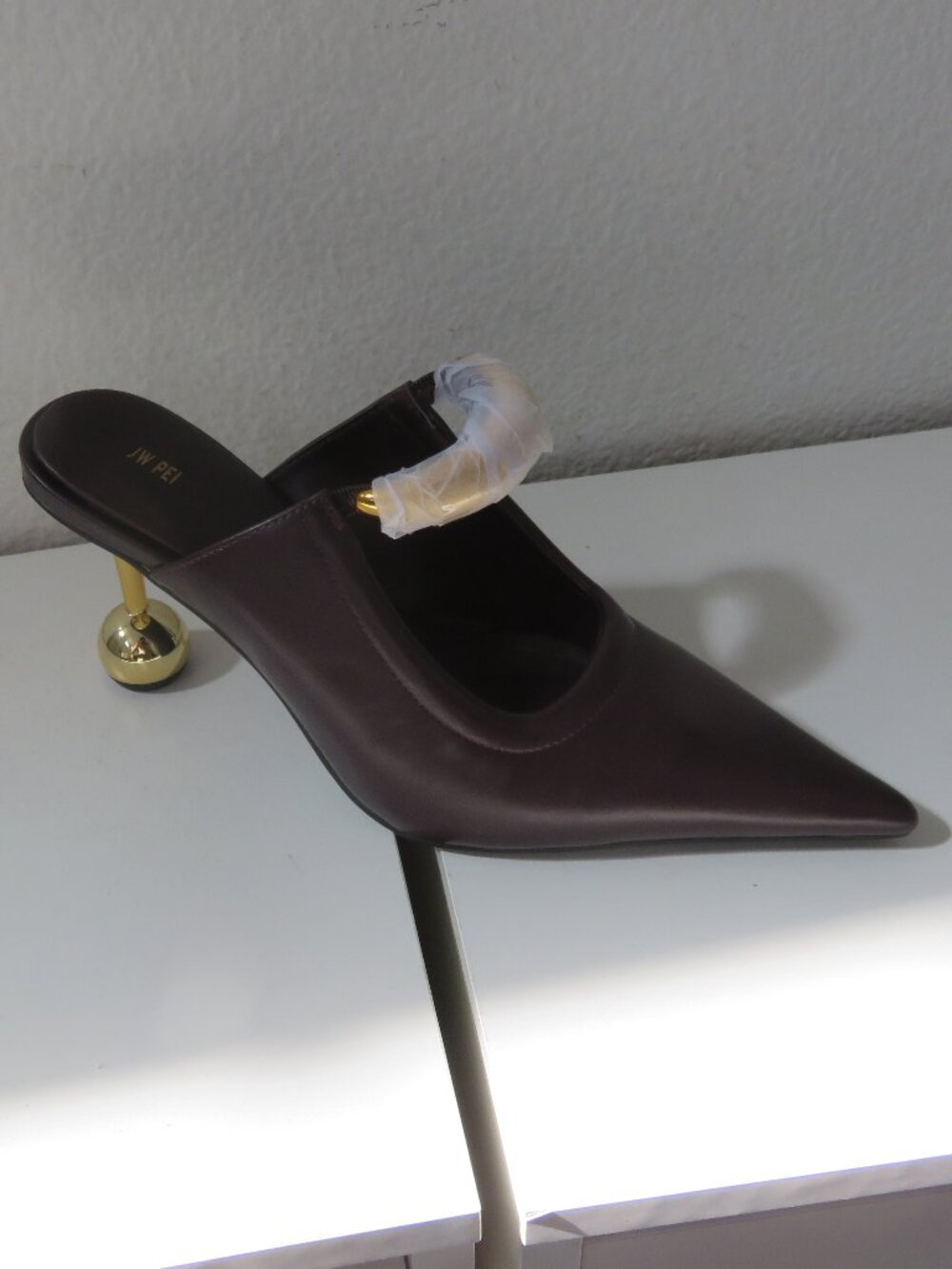 JW PEI Women's Sofia Metal Accent Sphere Heel Mules - Picture 5 of 8